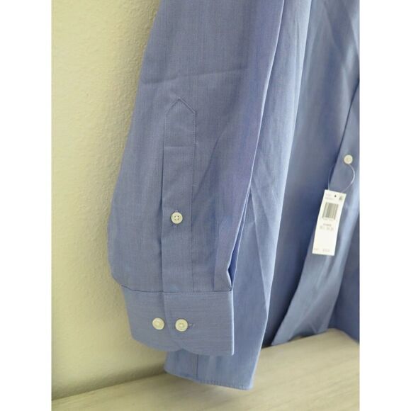 Tommy Hilfiger Men Sz 161/2 34/35 Reg-Fit TH Flex Supima Stretch Dress Shirt $80 - Picture 4 of 6